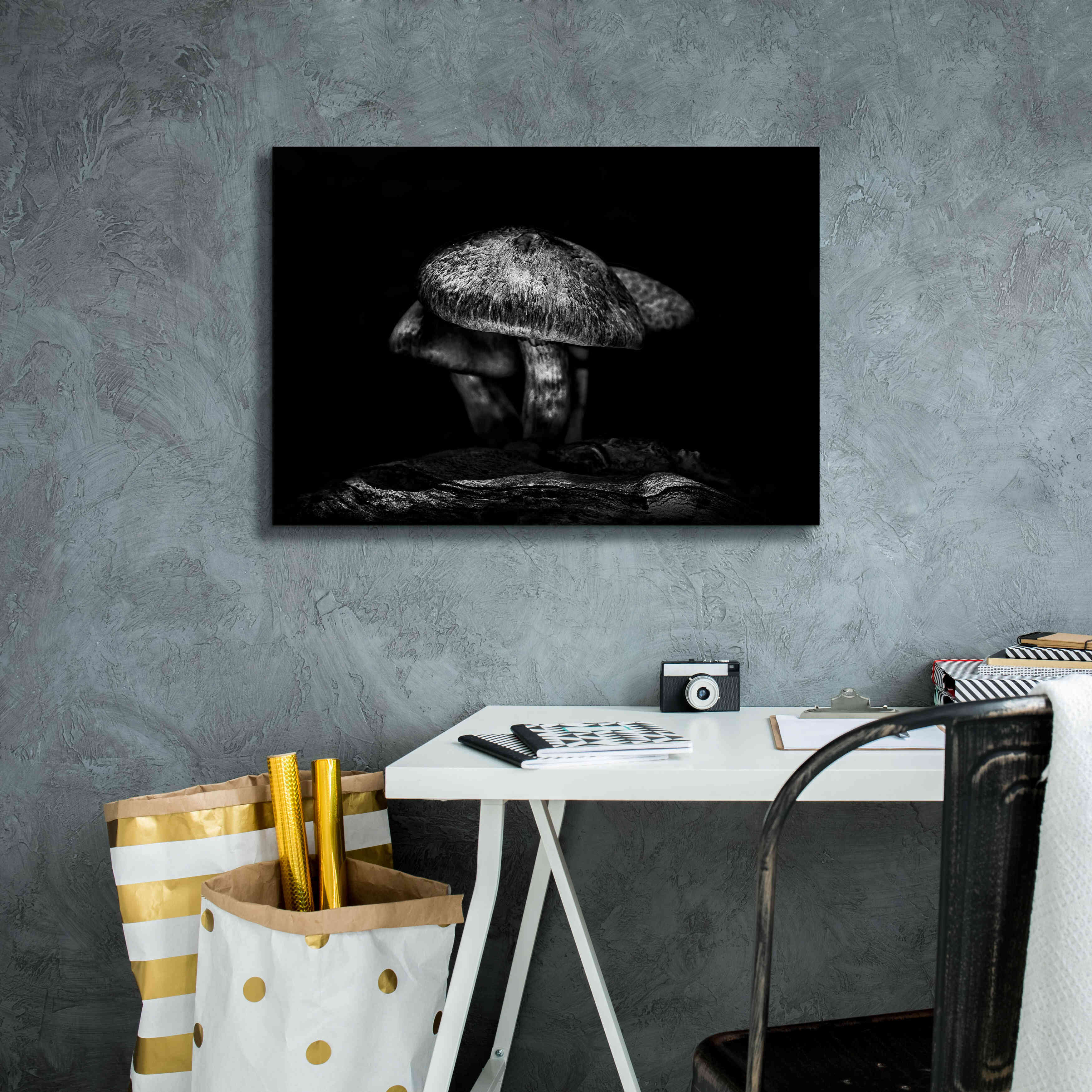 'Toadstools On A Trail No 1' by Brian Carson, Giclee Canvas Wall Art,26 x 18