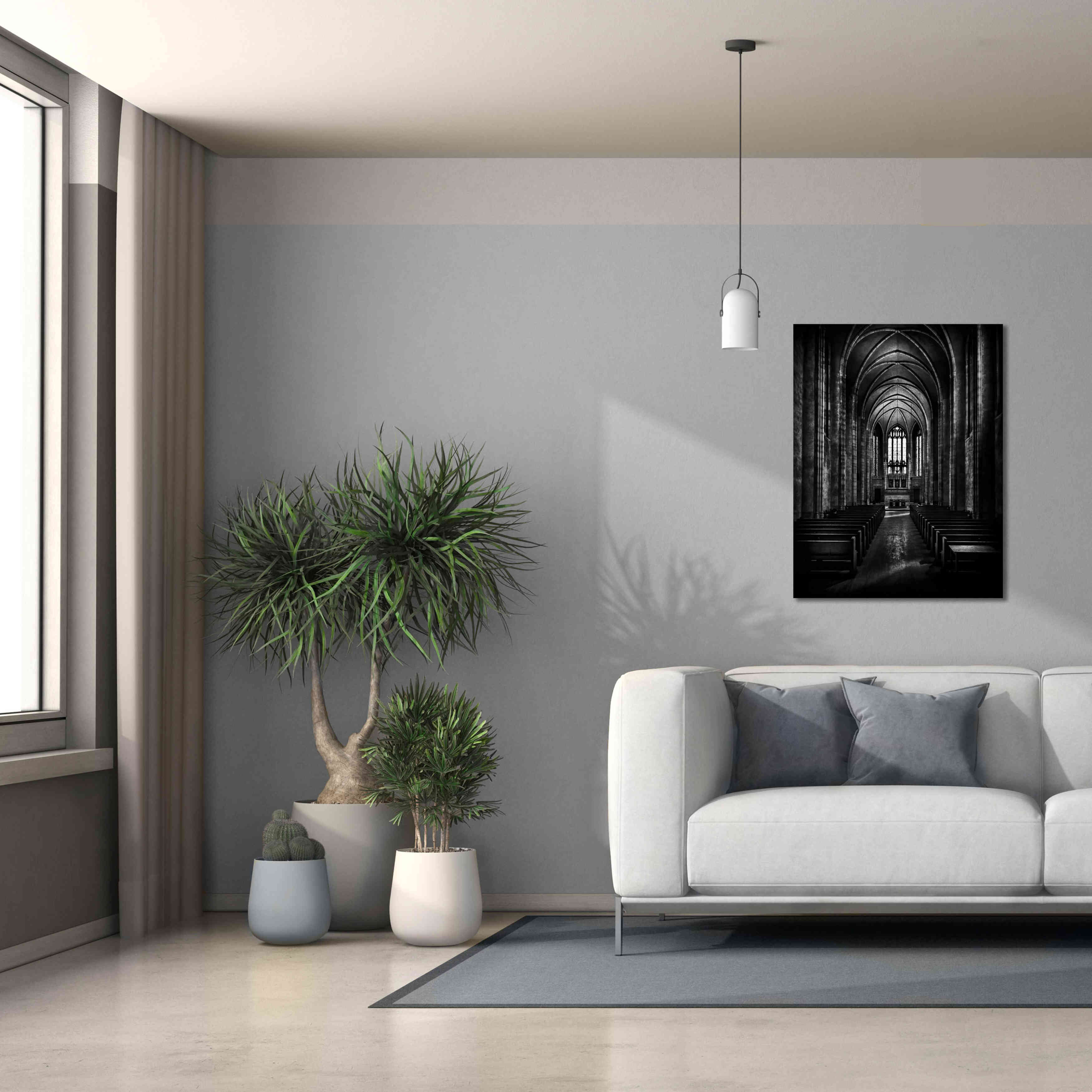 'Trinity College Chapel' by Brian Carson, Giclee Canvas Wall Art,26 x 34