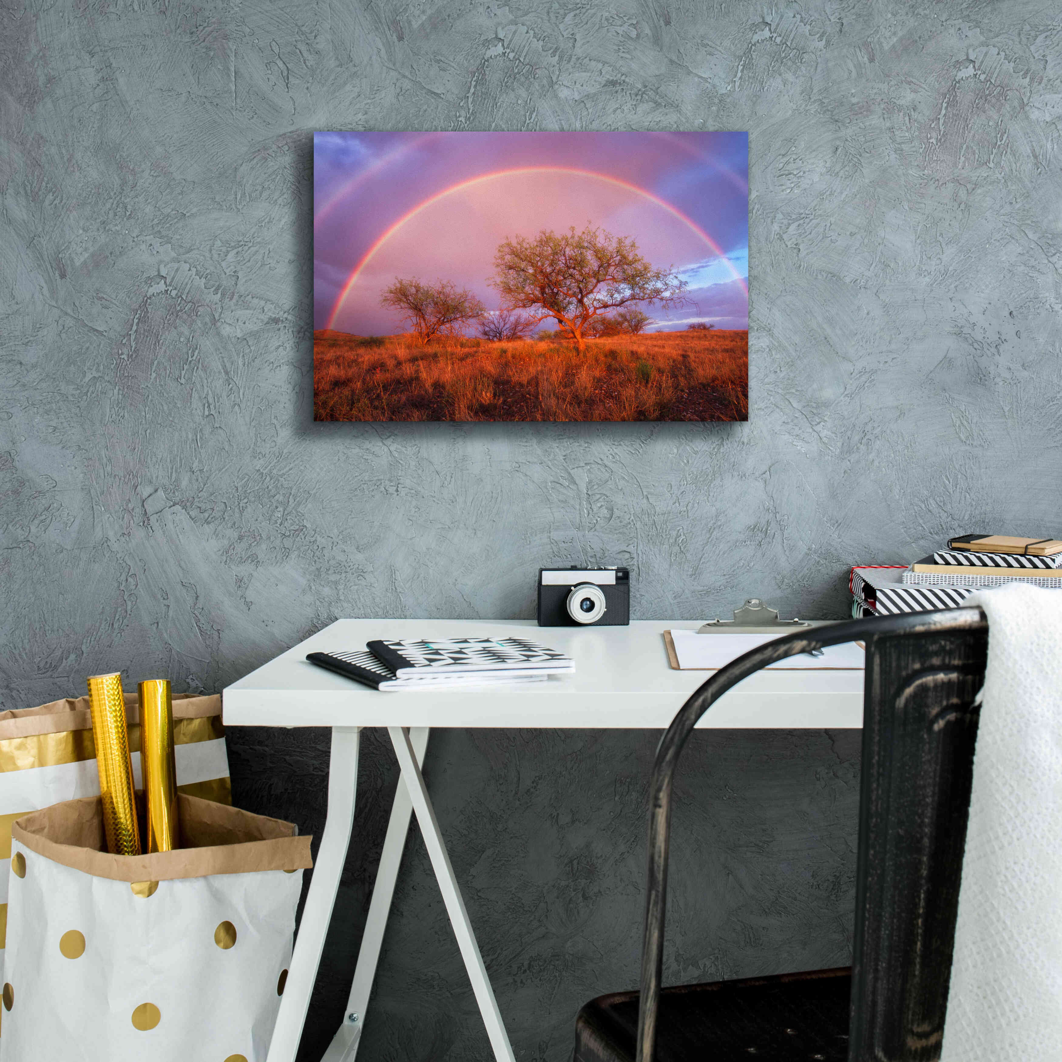 'Arizona Rainbow' by Thomas Haney, Giclee Canvas Wall Art,18 x 12