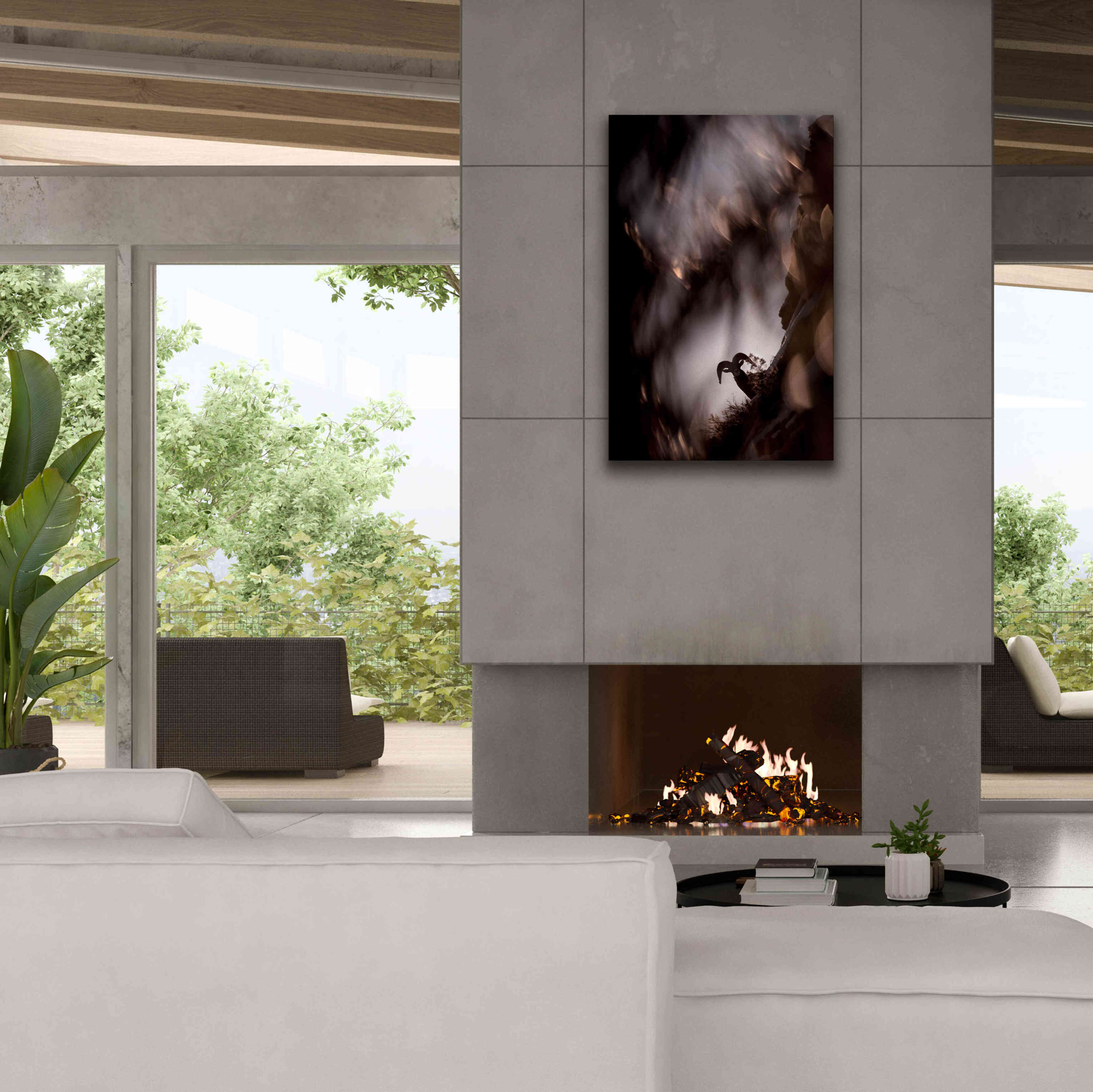 'Bighorn Silhouette Best' by Thomas Haney, Giclee Canvas Wall Art,26 x 40