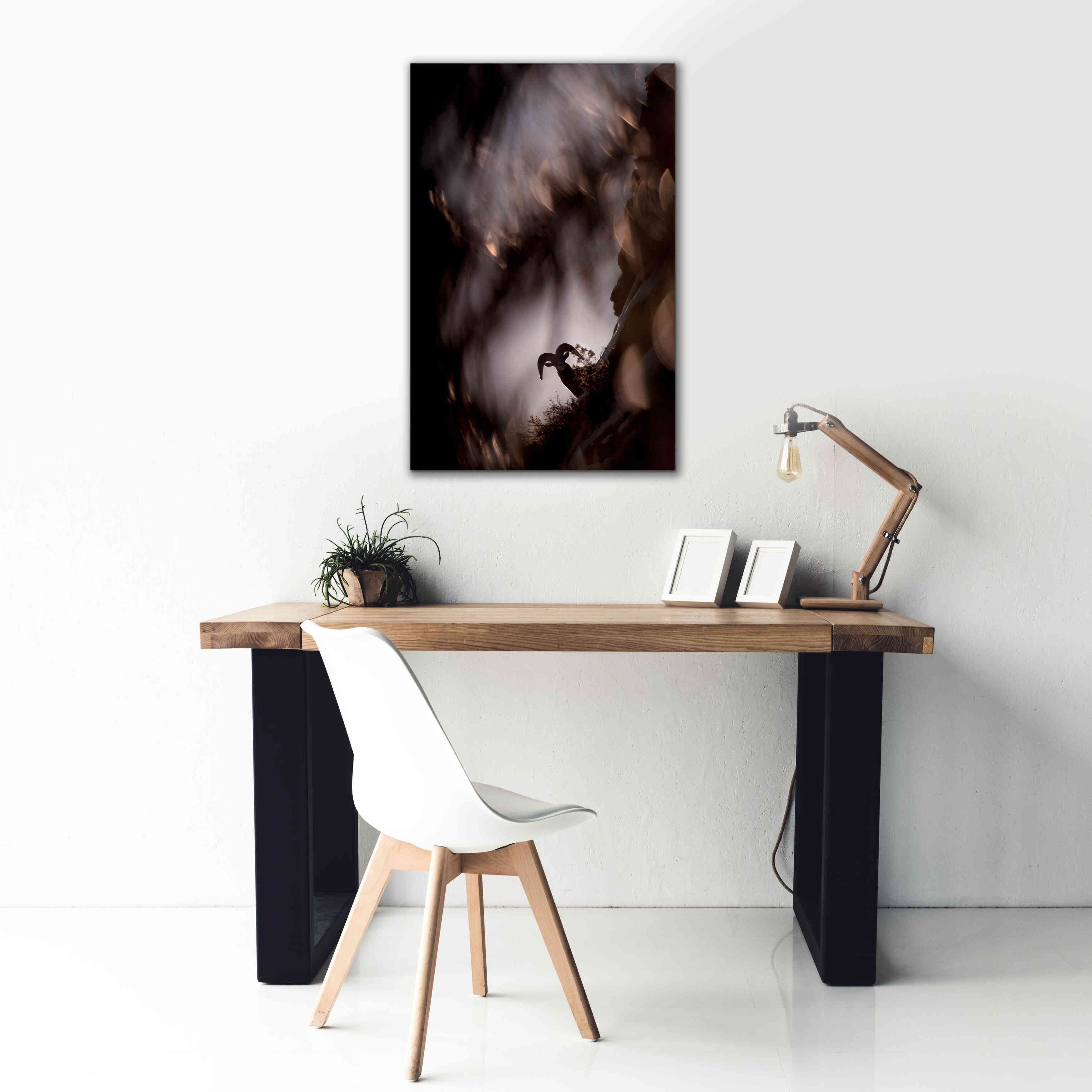 'Bighorn Silhouette Best' by Thomas Haney, Giclee Canvas Wall Art,26 x 40