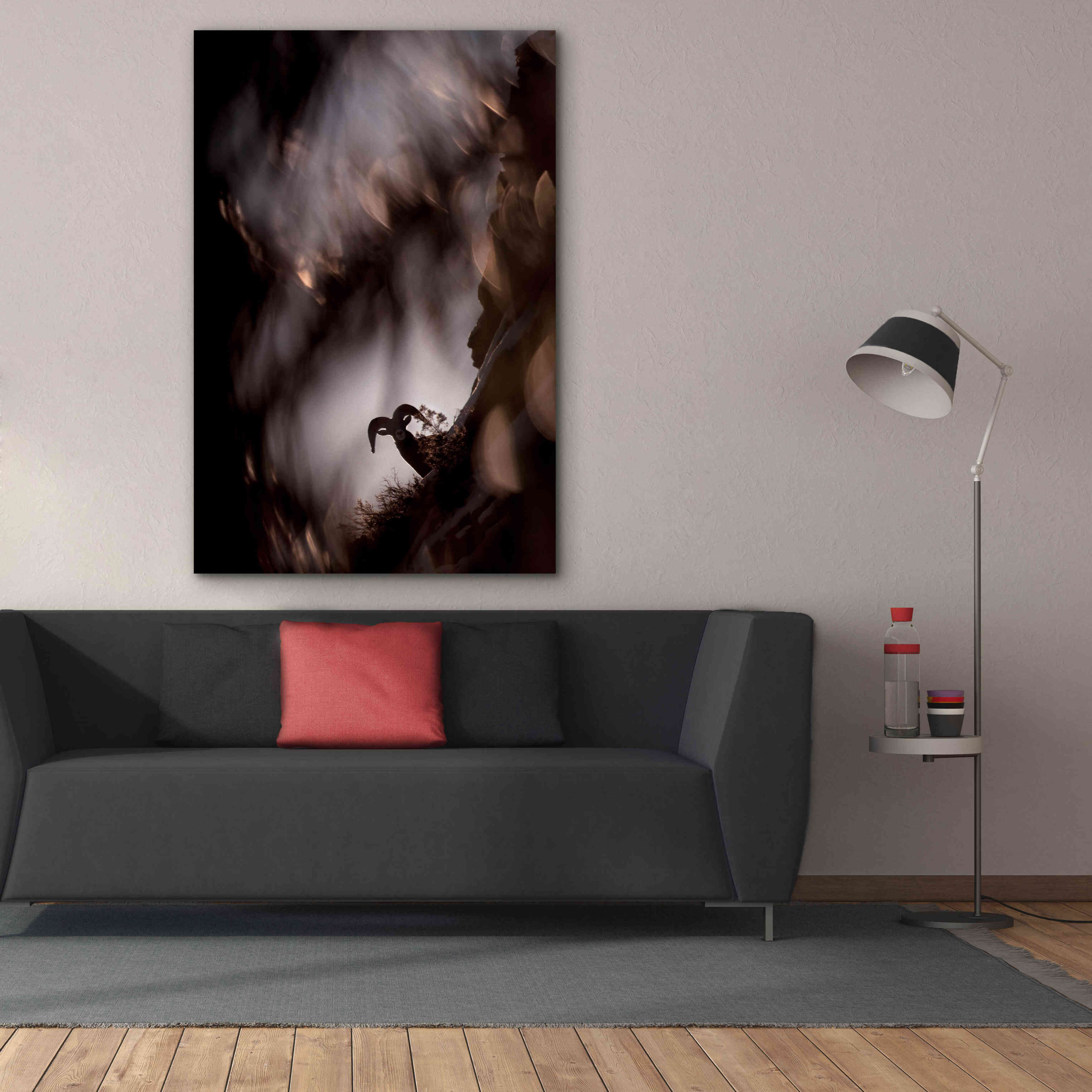 'Bighorn Silhouette Best' by Thomas Haney, Giclee Canvas Wall Art,40 x 60