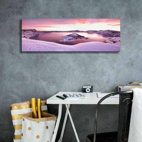 Image of 'Crater Lake Pano 4 2' by Thomas Haney, Giclee Canvas Wall Art,36 x 12
