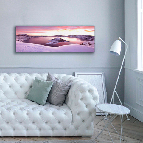 Image of 'Crater Lake Pano 4 2' by Thomas Haney, Giclee Canvas Wall Art,60 x 20