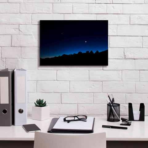 Image of 'Crescent Moon Zion' by Thomas Haney, Giclee Canvas Wall Art,18 x 12