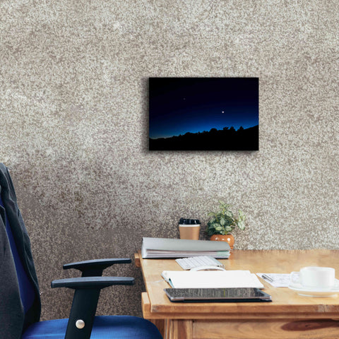 Image of 'Crescent Moon Zion' by Thomas Haney, Giclee Canvas Wall Art,18 x 12