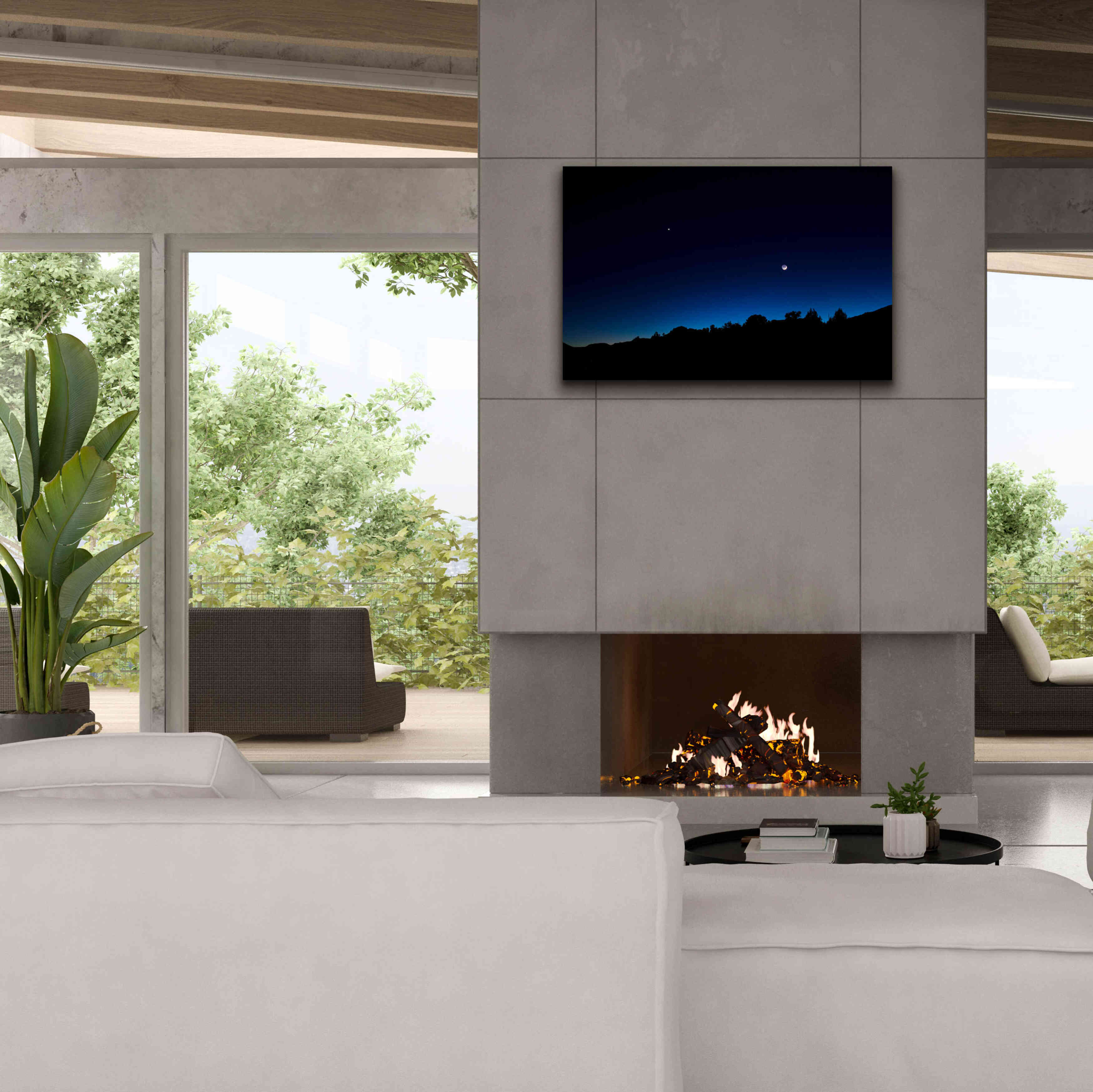 'Crescent Moon Zion' by Thomas Haney, Giclee Canvas Wall Art,40 x 26