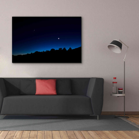 Image of 'Crescent Moon Zion' by Thomas Haney, Giclee Canvas Wall Art,60 x 40