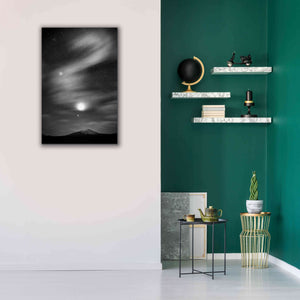 'Diamond Lake Moon Streak B&W' by Thomas Haney, Giclee Canvas Wall Art,26 x 40