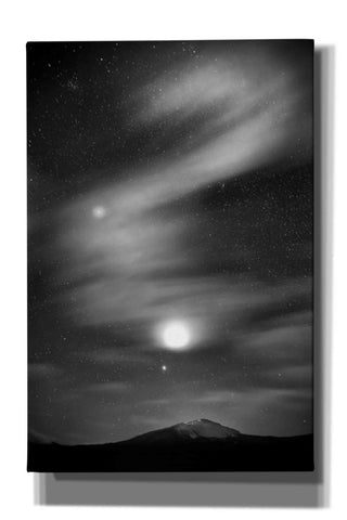 Image of 'Diamond Lake Moon Streak B&W' by Thomas Haney, Giclee Canvas Wall Art