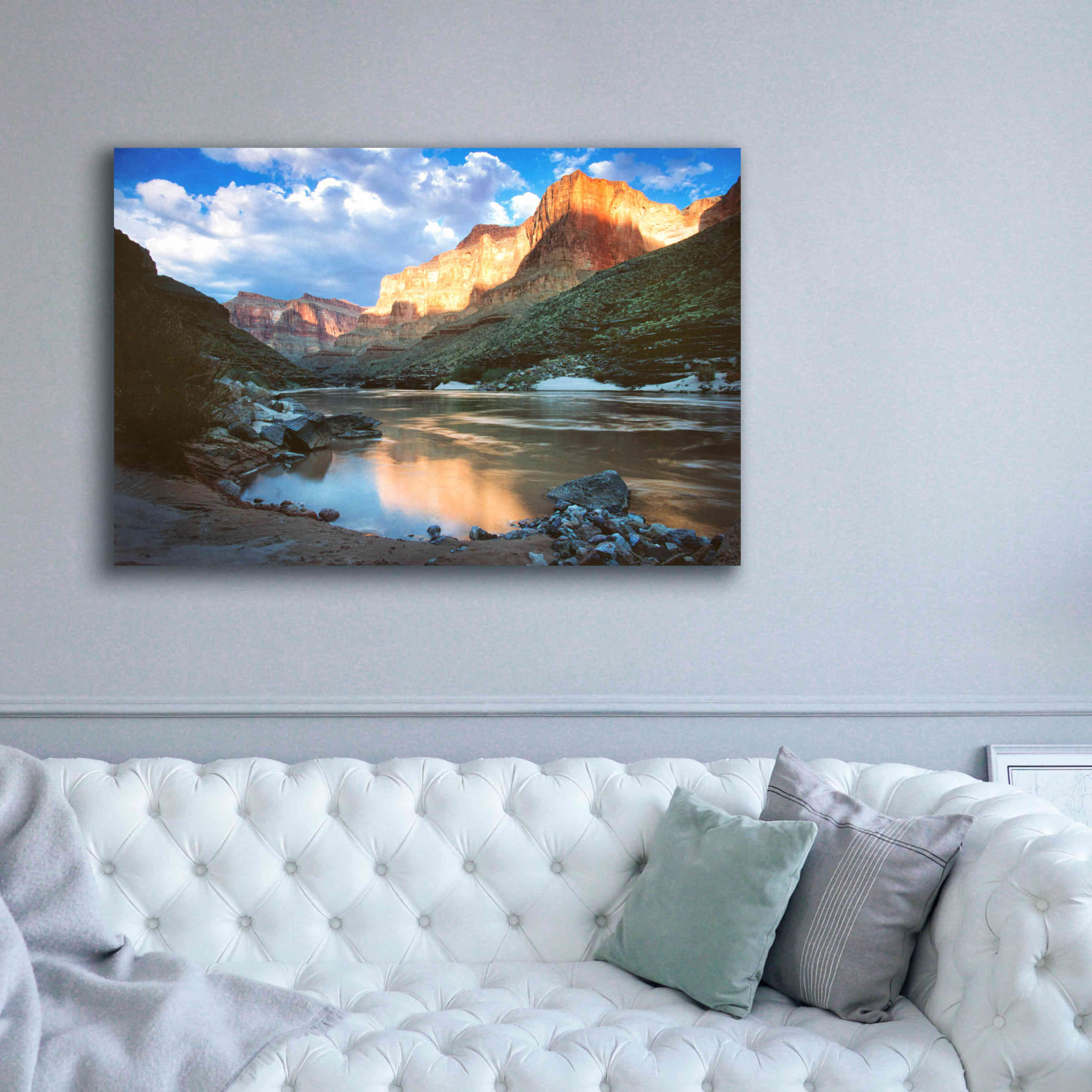 'Grand Canyon River' by Thomas Haney, Giclee Canvas Wall Art,60 x 40
