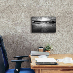 'Harris Stream 1 B&W' by Thomas Haney, Giclee Canvas Wall Art,18 x 12