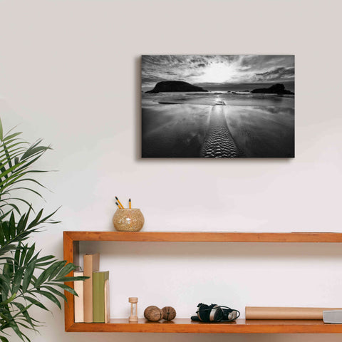 Image of 'Harris Stream 1 B&W' by Thomas Haney, Giclee Canvas Wall Art,18 x 12