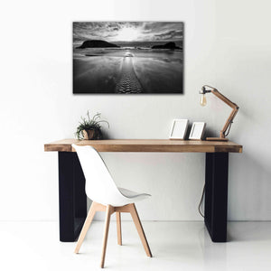 'Harris Stream 1 B&W' by Thomas Haney, Giclee Canvas Wall Art,40 x 26