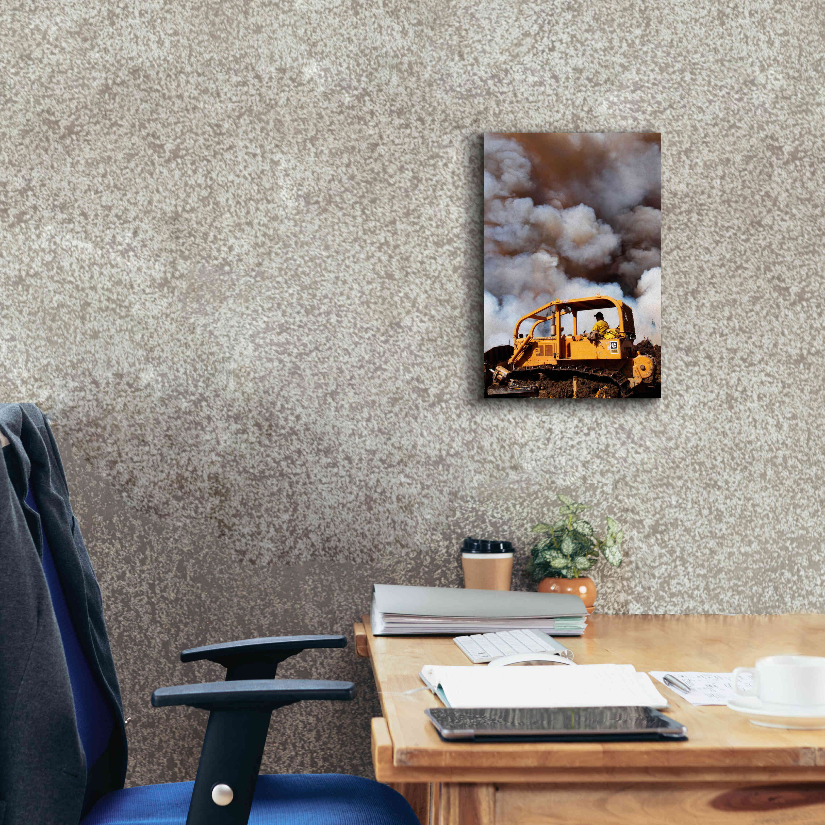 'Dozer' by Thomas Haney, Giclee Canvas Wall Art,12 x 18