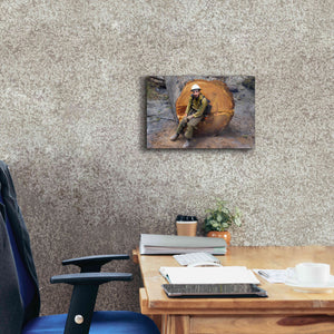 'Halvey' by Thomas Haney, Giclee Canvas Wall Art,18 x 12