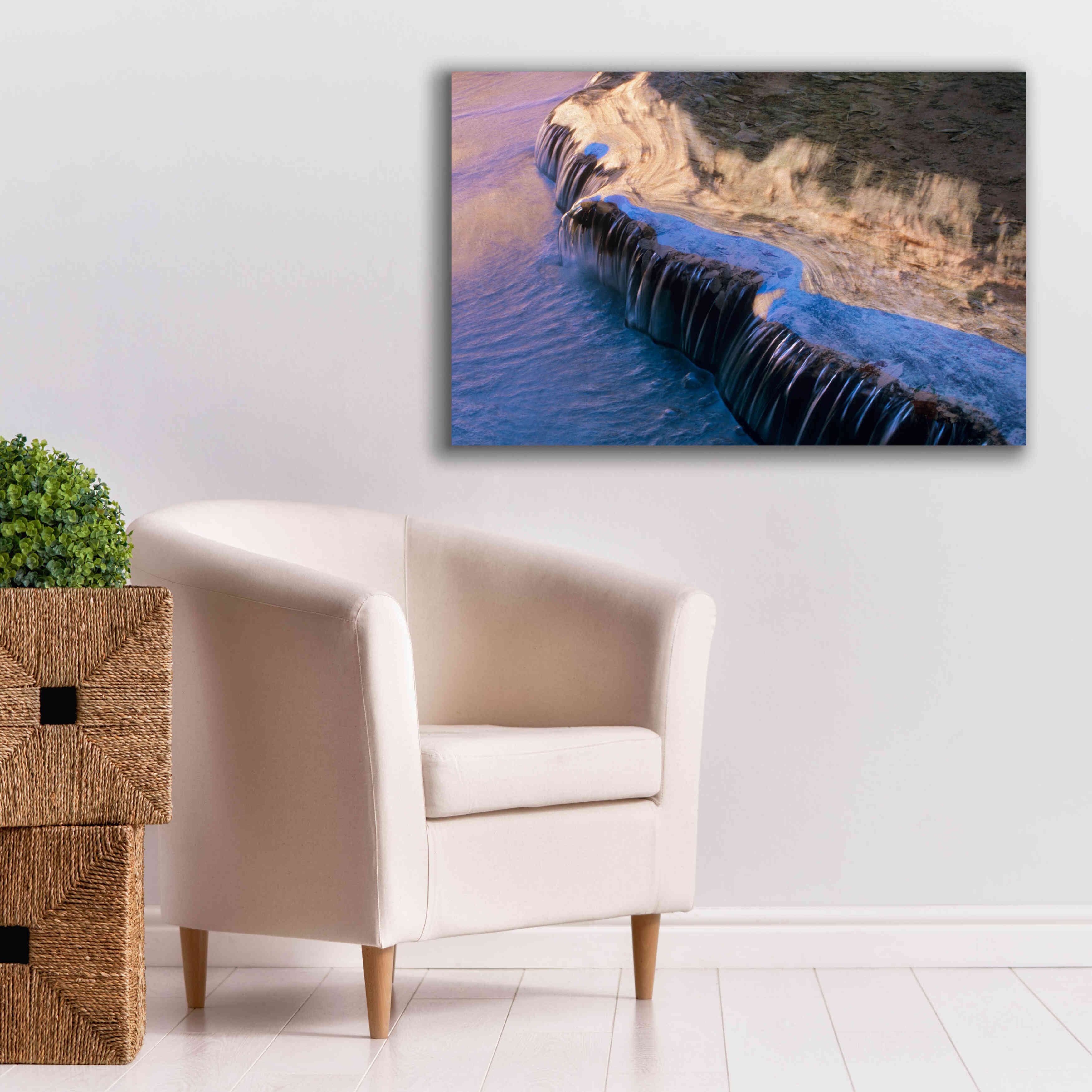 'Havasu Waterfall' by Thomas Haney, Giclee Canvas Wall Art,40 x 26