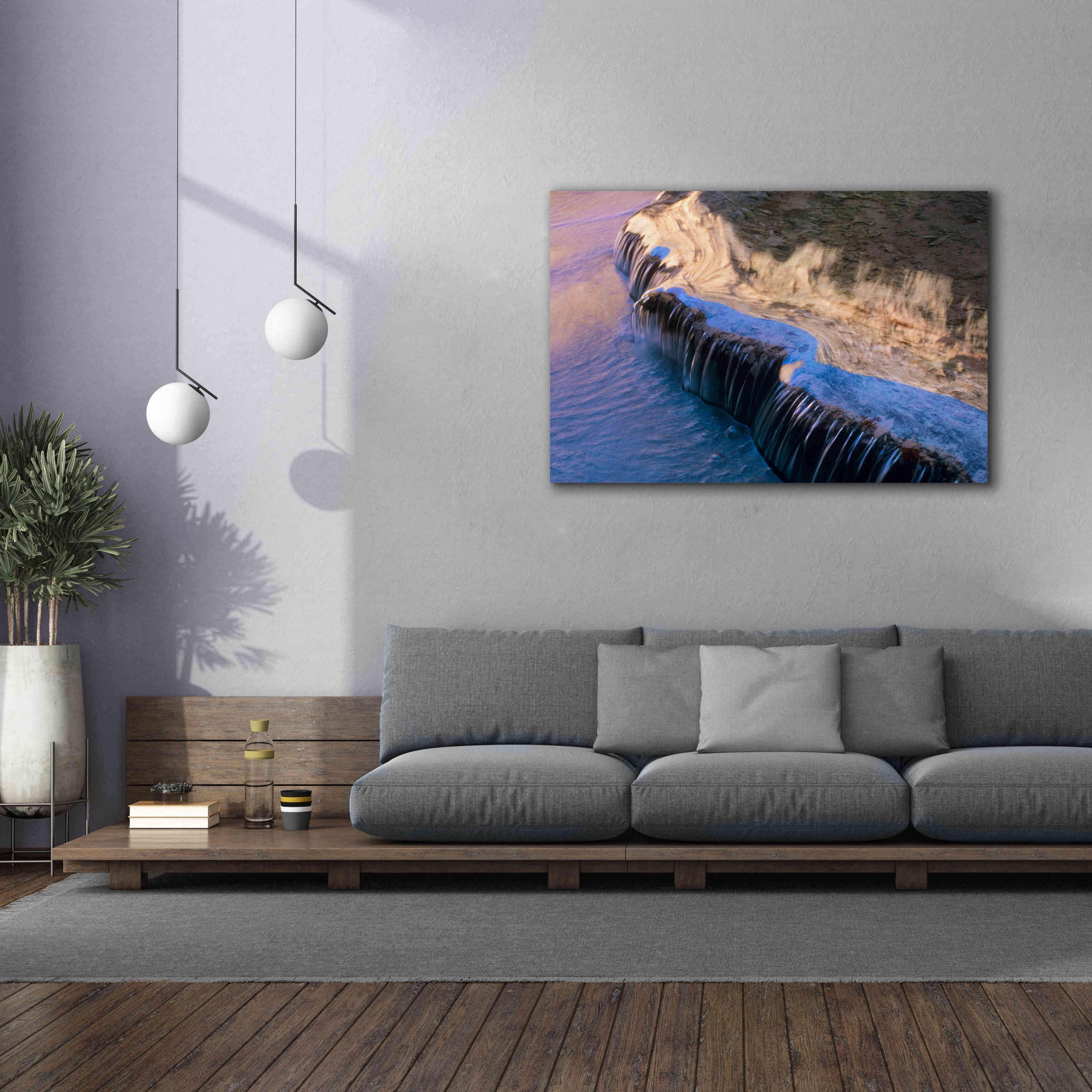 'Havasu Waterfall' by Thomas Haney, Giclee Canvas Wall Art,60 x 40
