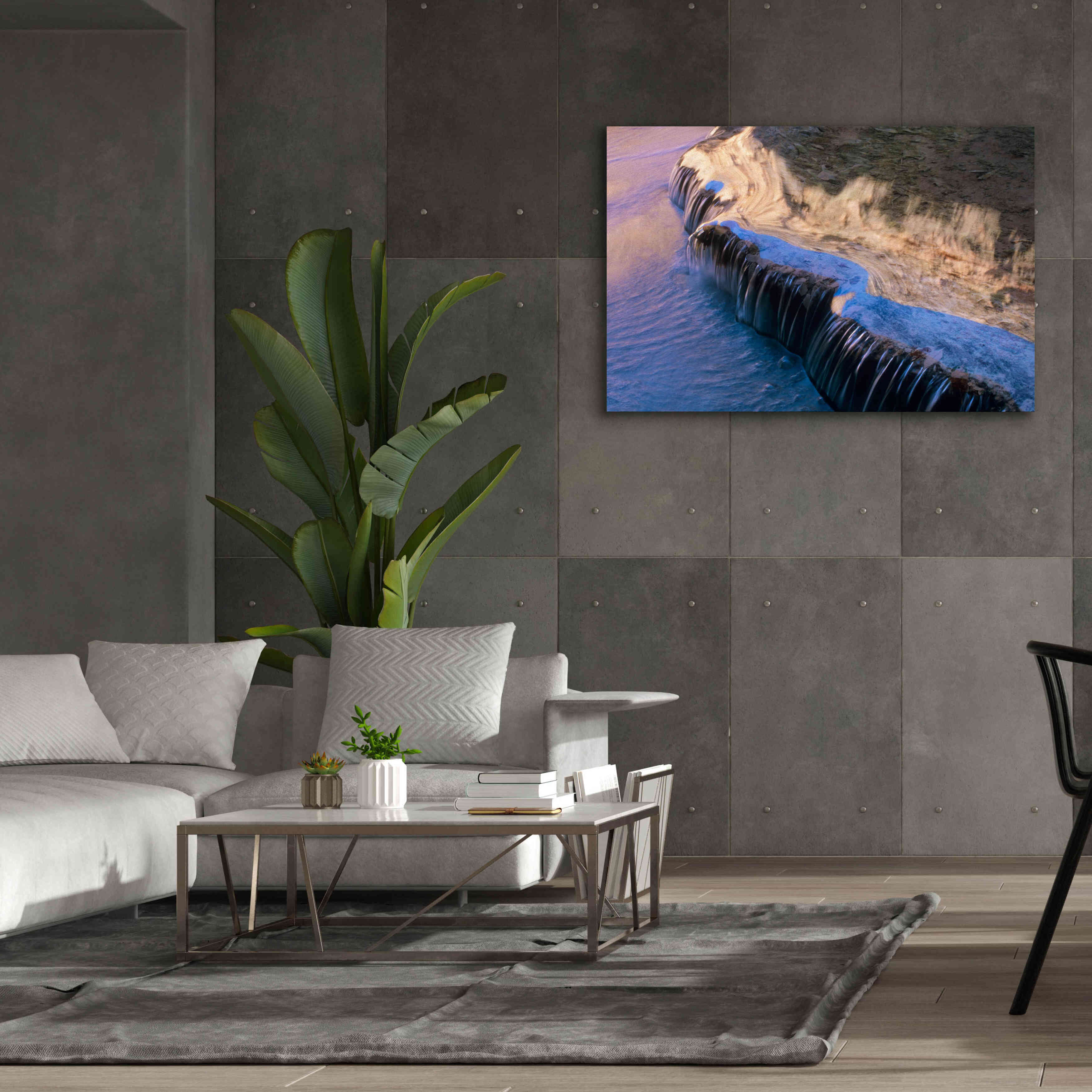'Havasu Waterfall' by Thomas Haney, Giclee Canvas Wall Art,60 x 40