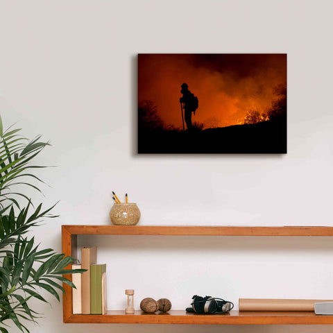 Image of 'Holding Line' by Thomas Haney, Giclee Canvas Wall Art,18 x 12