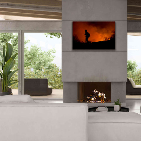 Image of 'Holding Line' by Thomas Haney, Giclee Canvas Wall Art,40 x 26