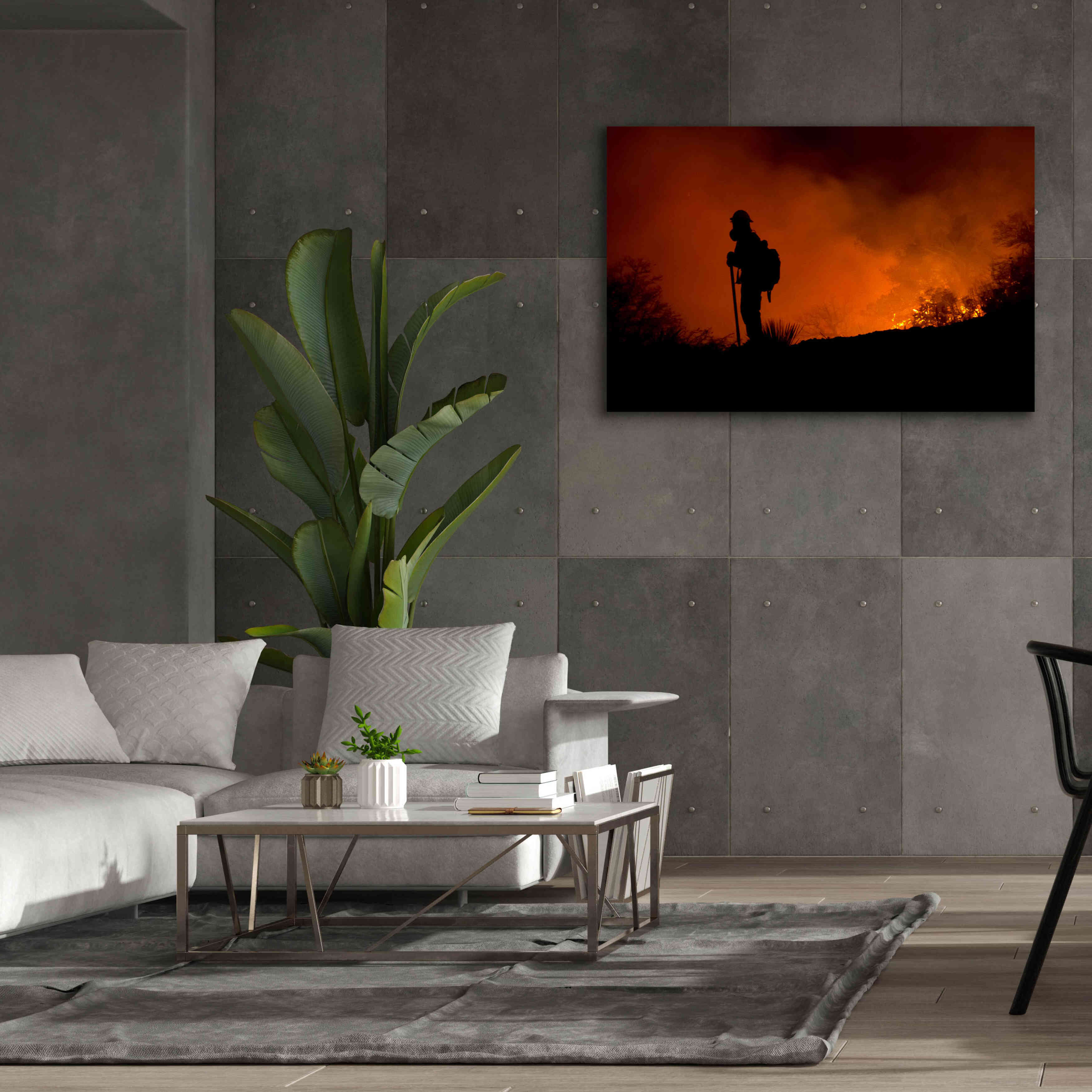 'Holding Line' by Thomas Haney, Giclee Canvas Wall Art,60 x 40
