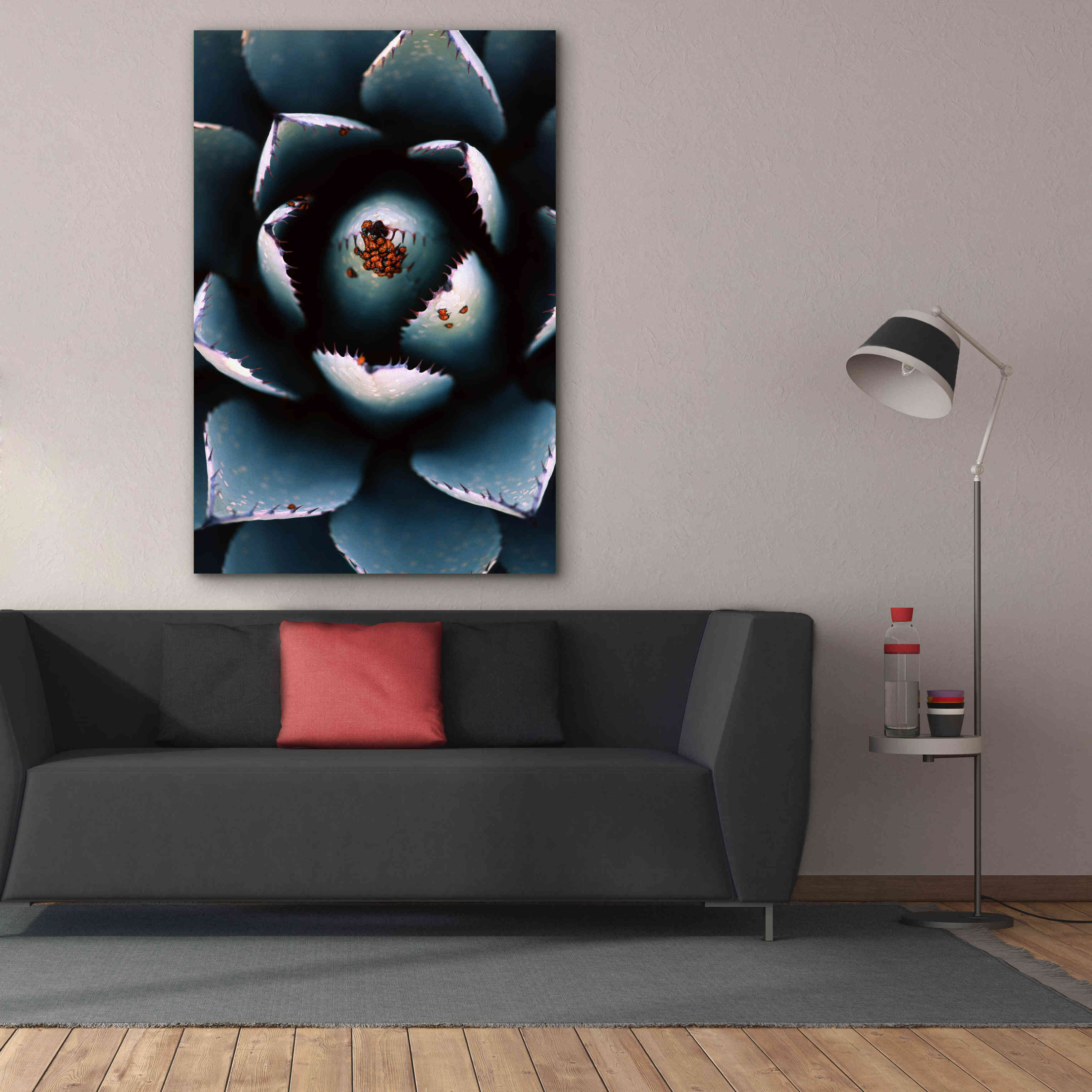 'Ladybugs Agave' by Thomas Haney, Giclee Canvas Wall Art,40 x 60