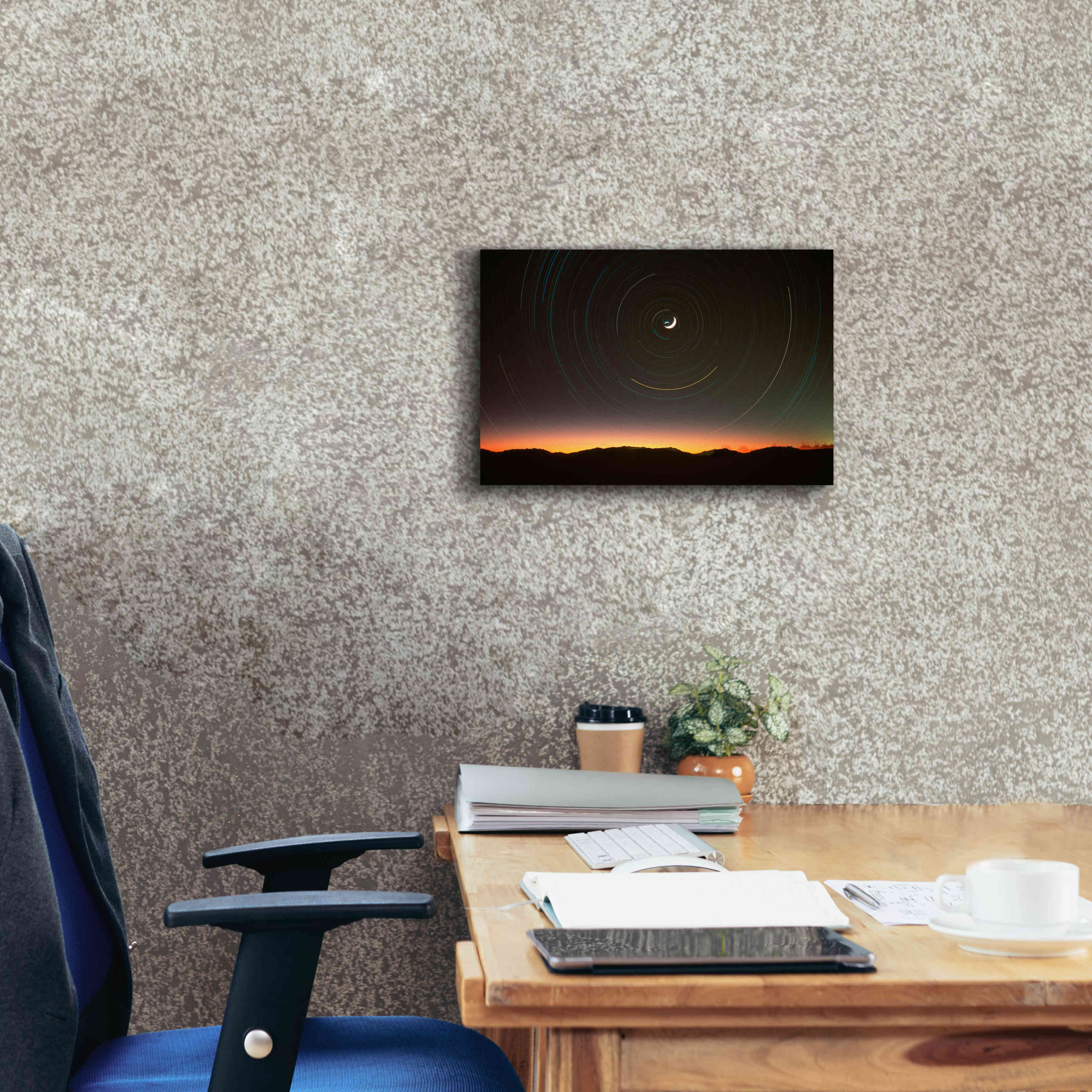 'Moon North Star' by Thomas Haney, Giclee Canvas Wall Art,18 x 12