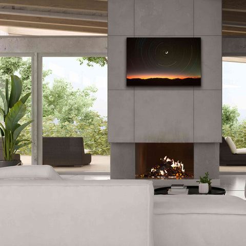 Image of 'Moon North Star' by Thomas Haney, Giclee Canvas Wall Art,40 x 26