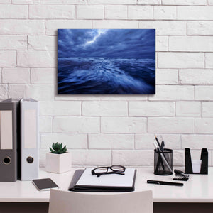 'Ocean Turmoil' by Thomas Haney, Giclee Canvas Wall Art,18 x 12