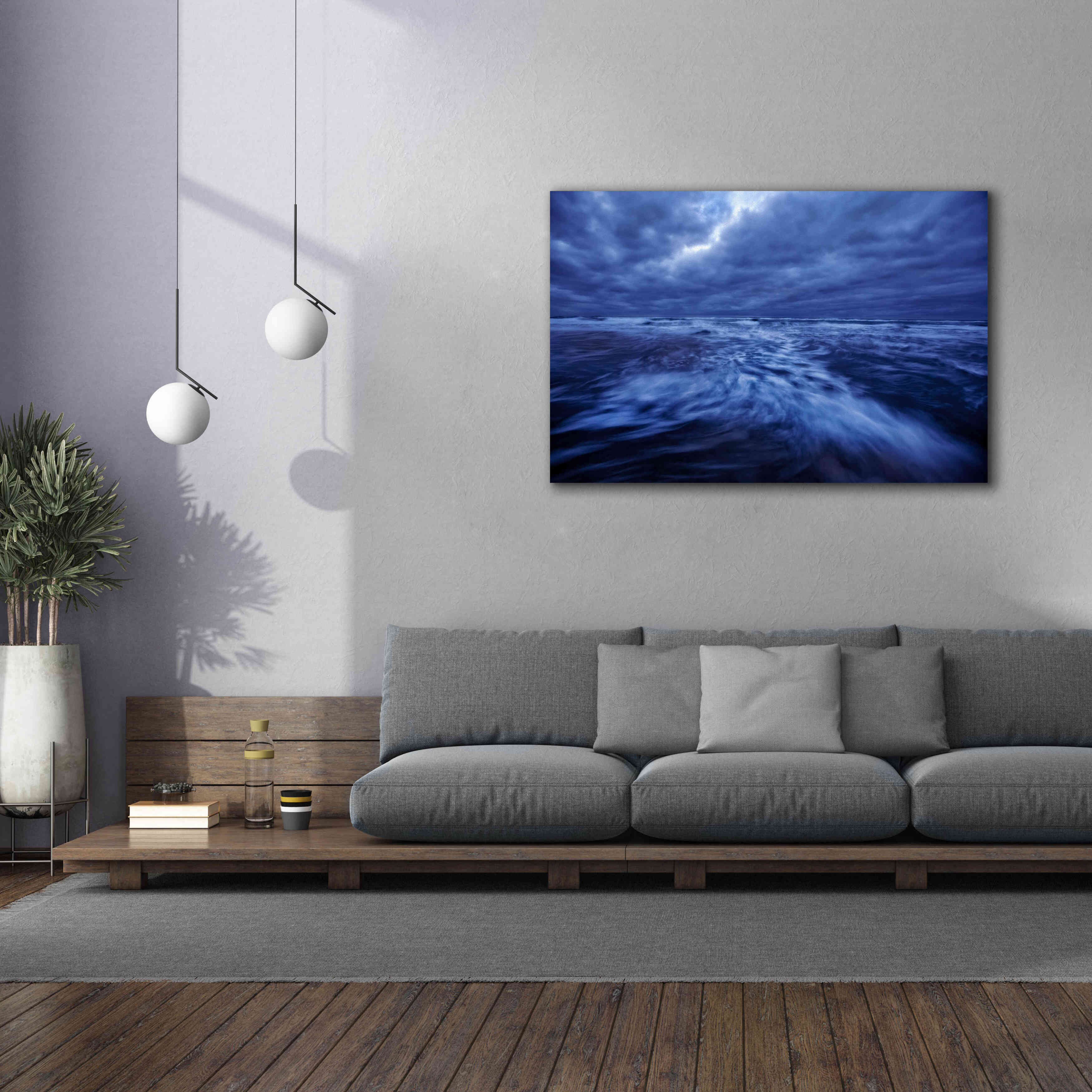 'Ocean Turmoil' by Thomas Haney, Giclee Canvas Wall Art,60 x 40