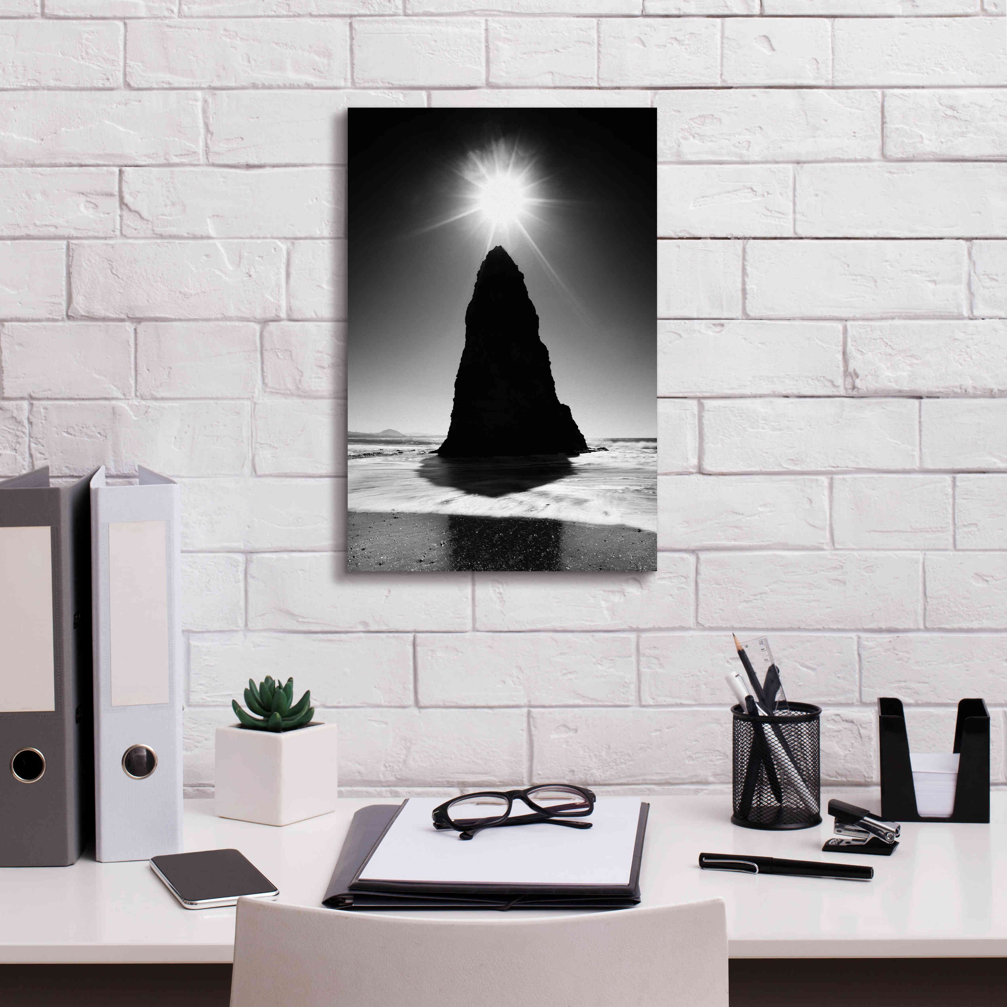 'Rock Pillar Sun' by Thomas Haney, Giclee Canvas Wall Art,12 x 18
