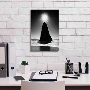 'Rock Pillar Sun' by Thomas Haney, Giclee Canvas Wall Art,12 x 18