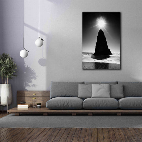 Image of 'Rock Pillar Sun' by Thomas Haney, Giclee Canvas Wall Art,40 x 60