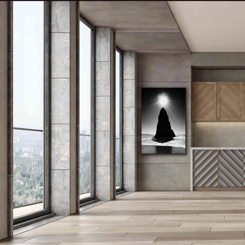 Image of 'Rock Pillar Sun' by Thomas Haney, Giclee Canvas Wall Art,40 x 60
