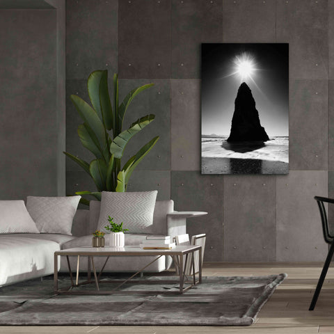 Image of 'Rock Pillar Sun' by Thomas Haney, Giclee Canvas Wall Art,40 x 60