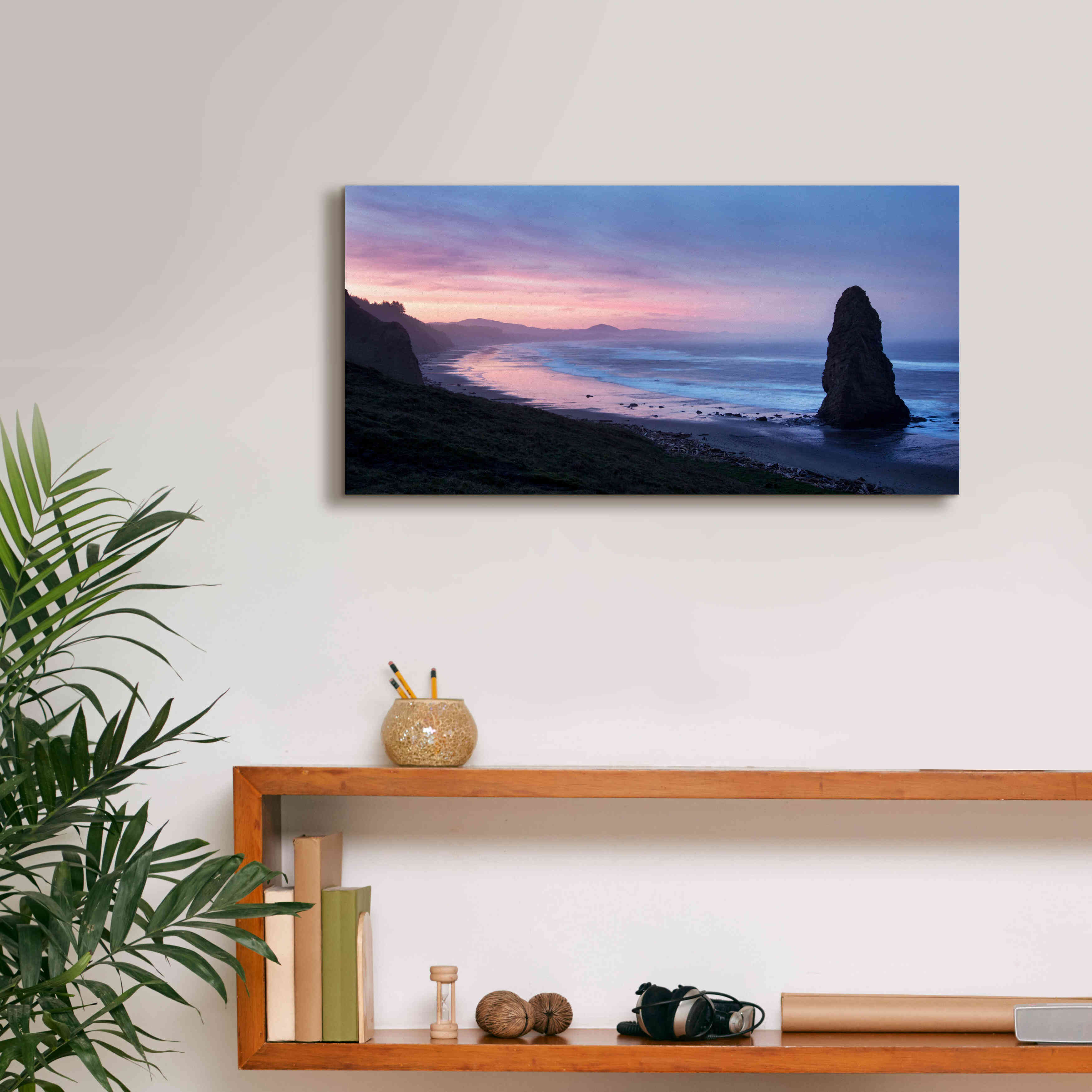 'Rock Pillar wide view' by Thomas Haney, Giclee Canvas Wall Art,24 x 12