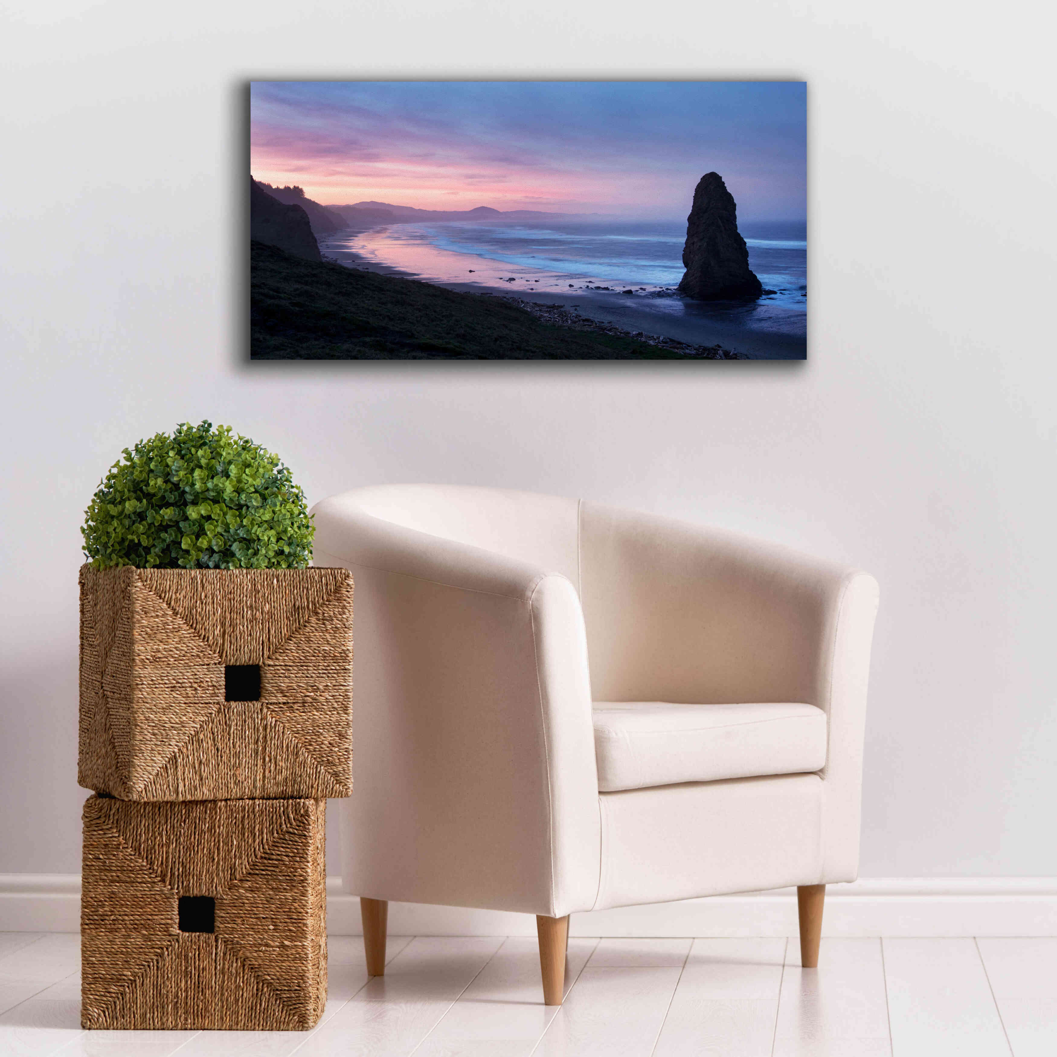 'Rock Pillar wide view' by Thomas Haney, Giclee Canvas Wall Art,40 x 20