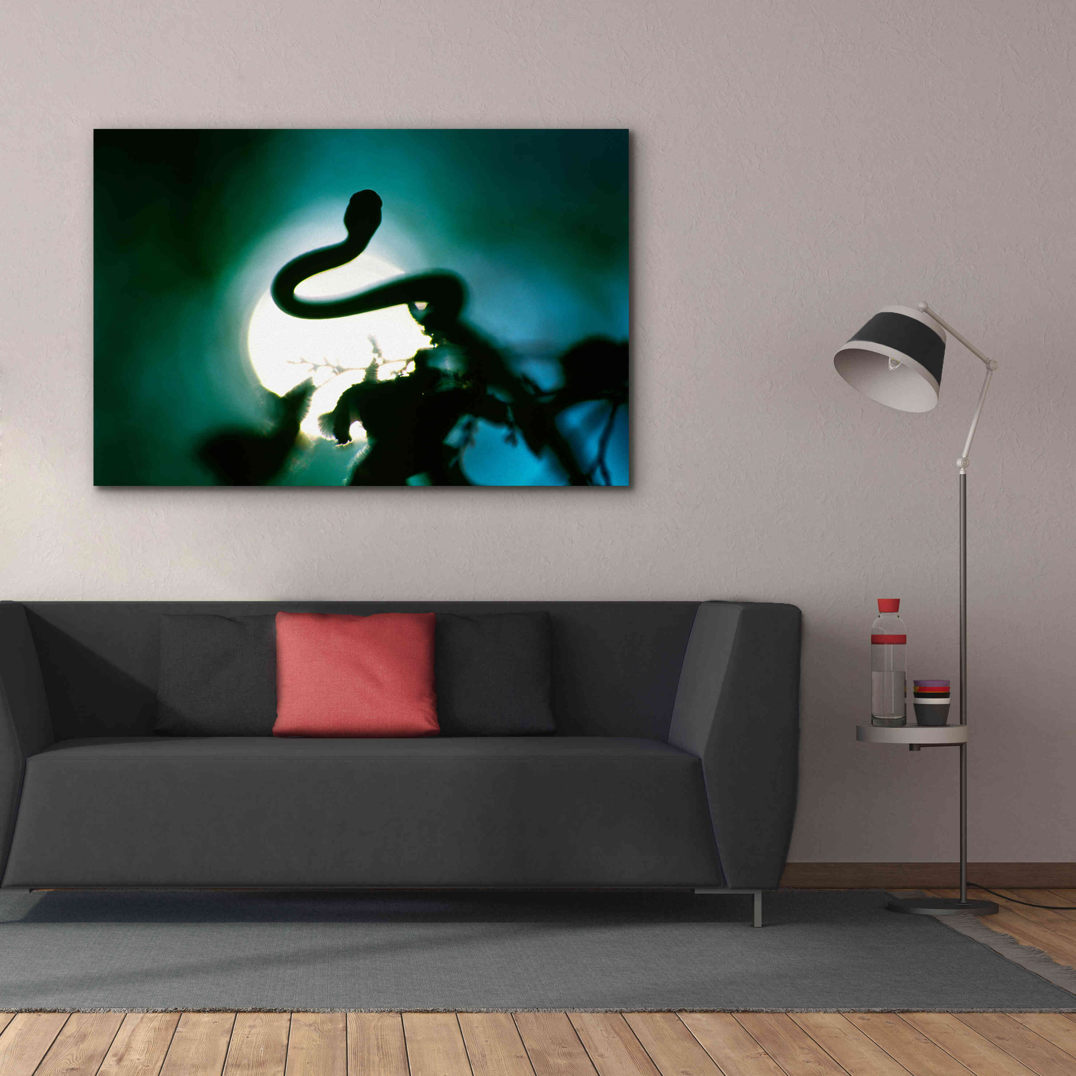 'Snake Sun' by Thomas Haney, Giclee Canvas Wall Art,60 x 40
