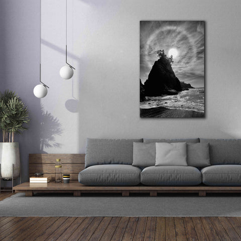 Image of 'Sun Halo 2 Proc B&W' by Thomas Haney, Giclee Canvas Wall Art,40 x 60