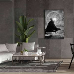 'Sun Halo 2 Proc B&W' by Thomas Haney, Giclee Canvas Wall Art,40 x 60