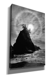 'Sun Halo 2 Proc B&W' by Thomas Haney, Giclee Canvas Wall Art