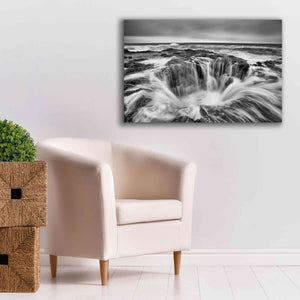 'Thors Well B&W' by Thomas Haney, Giclee Canvas Wall Art,40 x 26