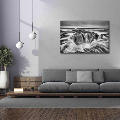 Image of 'Thors Well B&W' by Thomas Haney, Giclee Canvas Wall Art,60 x 40