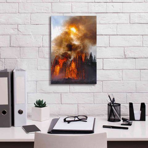 Image of 'Torching' by Thomas Haney, Giclee Canvas Wall Art,12 x 18