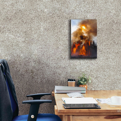 Image of 'Torching' by Thomas Haney, Giclee Canvas Wall Art,12 x 18