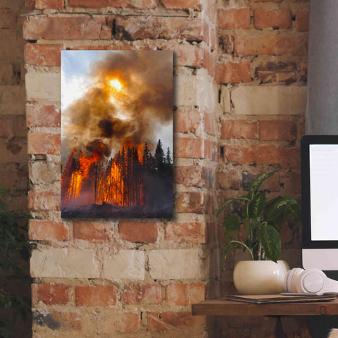 Image of 'Torching' by Thomas Haney, Giclee Canvas Wall Art,12 x 18