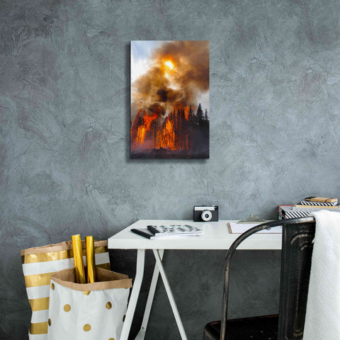 Image of 'Torching' by Thomas Haney, Giclee Canvas Wall Art,12 x 18