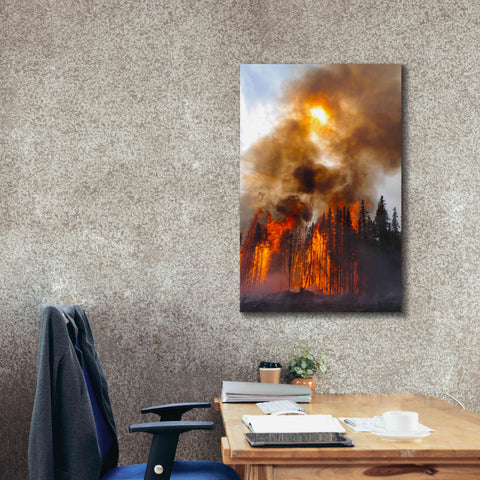 Image of 'Torching' by Thomas Haney, Giclee Canvas Wall Art,26 x 40