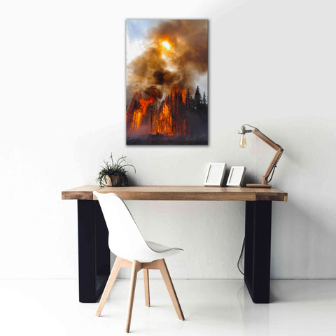 Image of 'Torching' by Thomas Haney, Giclee Canvas Wall Art,26 x 40